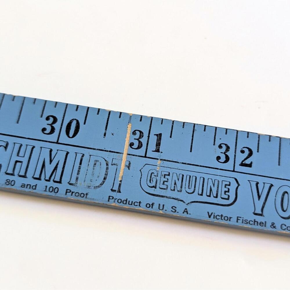 Colorful Vintage Folding Ruler Yardstick - Wolfschmidt Vodka Advertising - Picture 6 of 9
